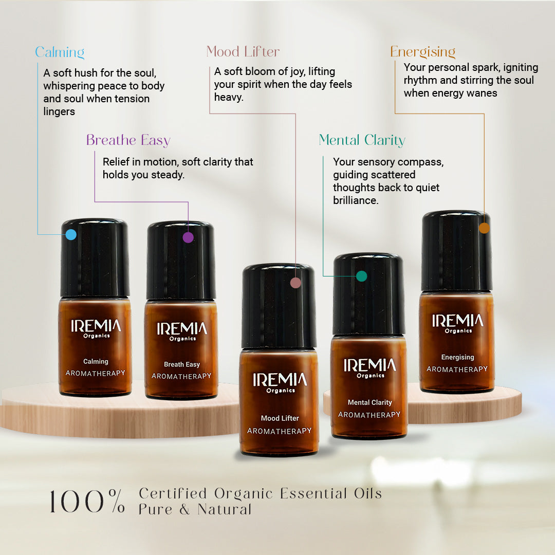 Essential Oil 5-in-1 Gift Set (Roll & Rub)