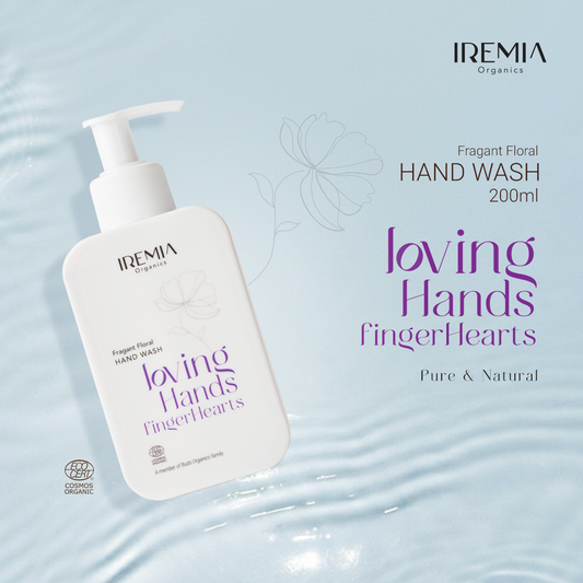 IREMIA Organics Loving Hands Finger Hearts hand wash with lavender  flavor