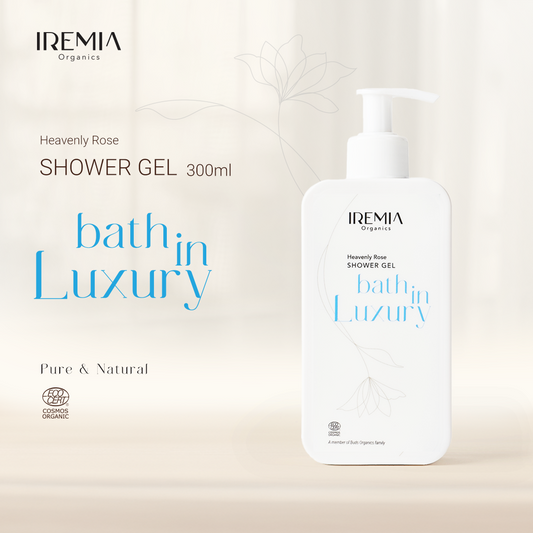 IREMIA Organics bath in luxury Heavenly Rose Shower Gel 300ml