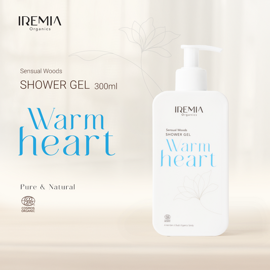 IREMIA Organics warm heart  Sensual Woods Shower Gel 300ml